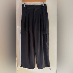 Women’s Black Cargo Dress Pants - Classic Utility Style